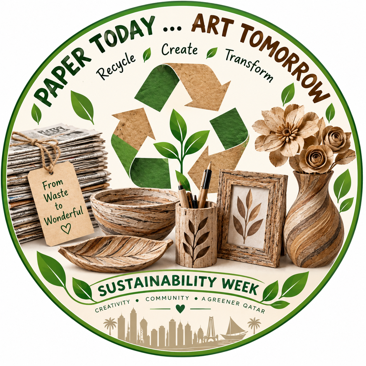 Waste paper today Arts tomorrow 